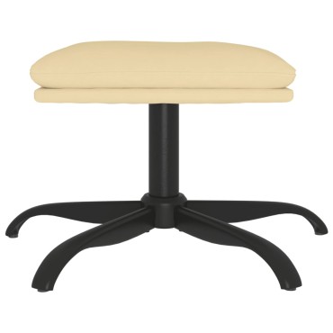 vidaXL Υποπόδιο Λευκό 60x60x36cm Βελούδινο 1 τεμ.