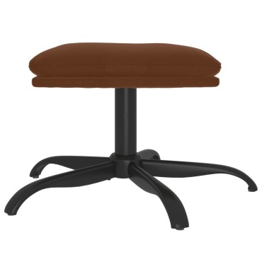 vidaXL Υποπόδιο Καφέ 60x60x36cm από Ύφασμα Μικροϊνών 1 τεμ.