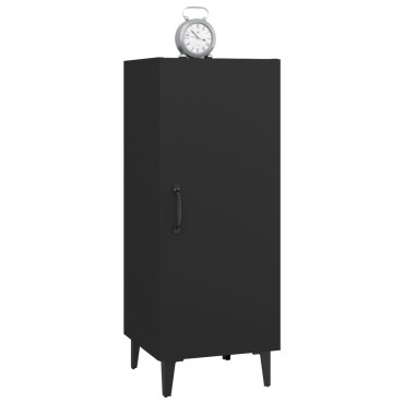 vidaXL Ντουλάπι Μαύρο 34,5x34x90cm από Επεξεργασμένο Ξύλο 1 τεμ.