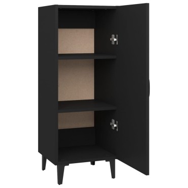 vidaXL Ντουλάπι Μαύρο 34,5x34x90cm από Επεξεργασμένο Ξύλο 1 τεμ.