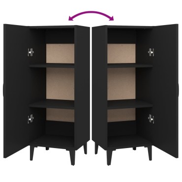 vidaXL Ντουλάπι Μαύρο 34,5x34x90cm από Επεξεργασμένο Ξύλο 1 τεμ.