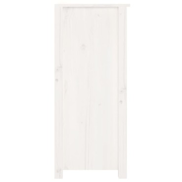 vidaXL Συρταριέρα Λευκή 70x35x80cm από Μασίφ Ξύλο Πεύκου 1 τεμ.