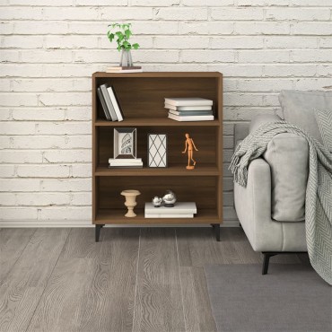 vidaXL Ντουλάπι Καφέ Δρυς 69,5x32,5x90cm από Επεξεργασμένο Ξύλο 1 τεμ.