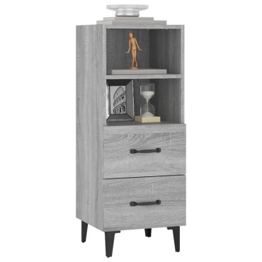 vidaXL Ντουλάπι Γκρι Sonoma 34,5x34x90cm από Επεξεργασμένο Ξύλο 1 τεμ.