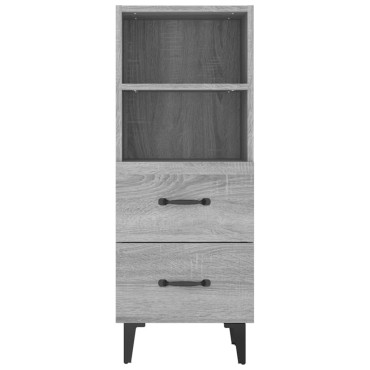 vidaXL Ντουλάπι Γκρι Sonoma 34,5x34x90cm από Επεξεργασμένο Ξύλο 1 τεμ.