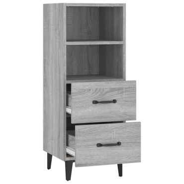 vidaXL Ντουλάπι Γκρι Sonoma 34,5x34x90cm από Επεξεργασμένο Ξύλο 1 τεμ.