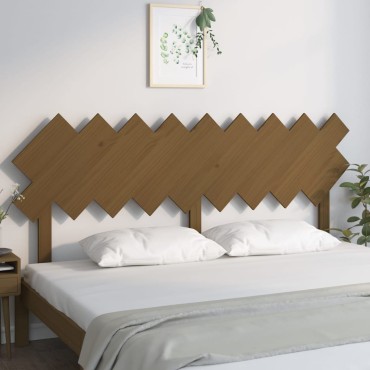 vidaXL Κεφαλάρι Κρεβατιού Μελί 178x3x80,5cm από Μασίφ Ξύλο Πεύκου 1 τεμ.