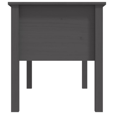 vidaXL Τραπεζάκι Σαλονιού Γκρί 102x49x55cm από Μασίφ Ξύλο Πεύκου 1 τεμ.