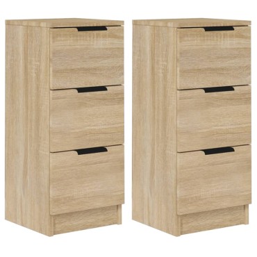 vidaXL Ντουλάπια 2 τεμ. Sonoma Δρυς 30x30x70cm Επεξεργασμένο Ξύλο