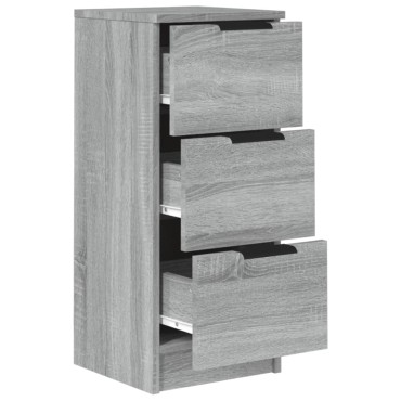 vidaXL Ντουλάπια 2 τεμ. Γκρι Sonoma 30x30x70cm Επεξεργασμένο Ξύλο