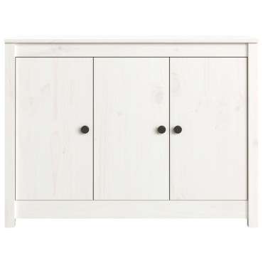 vidaXL Ντουλάπι Λευκό 100x35x74cm από Μασίφ Ξύλο Πεύκου 1 τεμ.