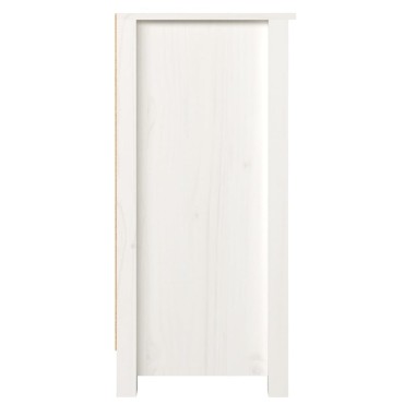 vidaXL Ντουλάπι Λευκό 100x35x74cm από Μασίφ Ξύλο Πεύκου 1 τεμ.