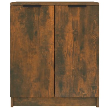 vidaXL Παπουτσοθήκη Καπνιστή Δρυς 59x35x70cm από Επεξεργασμένο Ξύλο 1 τεμ.