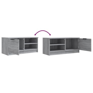 vidaXL Έπιπλο Τηλεόρασης Γκρι Sonoma 80x35x36,5cm Επεξεργασμένο Ξύλο