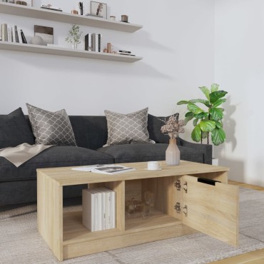 vidaXL Τραπεζάκι Σαλονιού Sonoma Δρυς 102x50x36cm Επεξεργασμένο Ξύλο 1 τεμ.