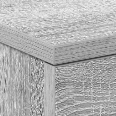 vidaXL Κομοδίνα 2 τεμ. Γκρι Sonoma 38x35x56cm από Επεξεργασμένο Ξύλο