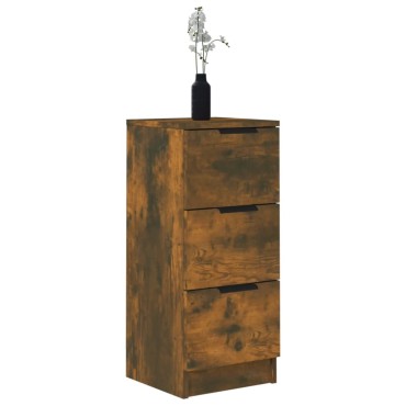 vidaXL Ντουλάπια 2 τεμ. Καπνιστή δρυς 30x30x70cm Επεξεργασμένο Ξύλο