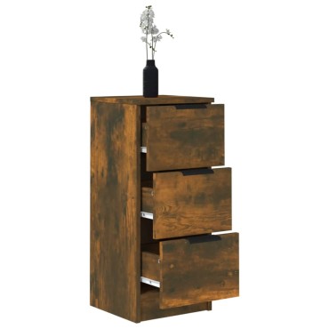 vidaXL Ντουλάπια 2 τεμ. Καπνιστή δρυς 30x30x70cm Επεξεργασμένο Ξύλο