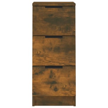 vidaXL Ντουλάπια 2 τεμ. Καπνιστή δρυς 30x30x70cm Επεξεργασμένο Ξύλο