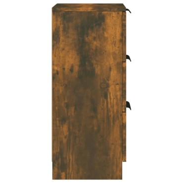 vidaXL Ντουλάπια 2 τεμ. Καπνιστή δρυς 30x30x70cm Επεξεργασμένο Ξύλο