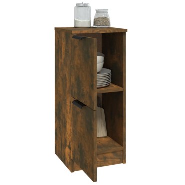 vidaXL Ντουλάπια 2 τεμ. Καπνιστή δρυς 30x30x70cm Επεξεργασμένο Ξύλο