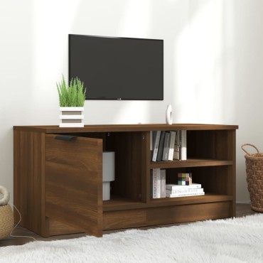 vidaXL Έπιπλο Τηλεόρασης Καφέ Δρυς 80x35x36,5cm Επεξεργασμένο Ξύλο