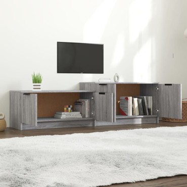 vidaXL Έπιπλο Τηλεόρασης Γκρι Sonoma 158,5x36x45cm Επεξεργασμένο Ξύλο