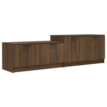 vidaXL Έπιπλο Τηλεόρασης Καφέ Δρυς 158,5x36x45cm Επεξεργασμένο Ξύλο