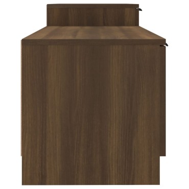 vidaXL Έπιπλο Τηλεόρασης Καφέ Δρυς 158,5x36x45cm Επεξεργασμένο Ξύλο