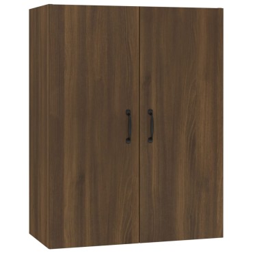 vidaXL Ντουλάπι Κρεμαστό Καφέ δρυς 69,5x34x90cm Επεξεργασμένο Ξύλο 1 τεμ.