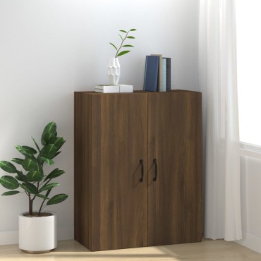 vidaXL Ντουλάπι Κρεμαστό Καφέ δρυς 69,5x34x90cm Επεξεργασμένο Ξύλο 1 τεμ.