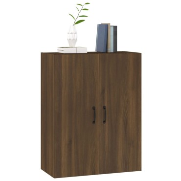vidaXL Ντουλάπι Κρεμαστό Καφέ δρυς 69,5x34x90cm Επεξεργασμένο Ξύλο 1 τεμ.