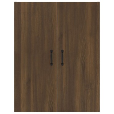 vidaXL Ντουλάπι Κρεμαστό Καφέ δρυς 69,5x34x90cm Επεξεργασμένο Ξύλο 1 τεμ.