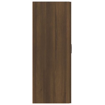 vidaXL Ντουλάπι Κρεμαστό Καφέ δρυς 69,5x34x90cm Επεξεργασμένο Ξύλο 1 τεμ.