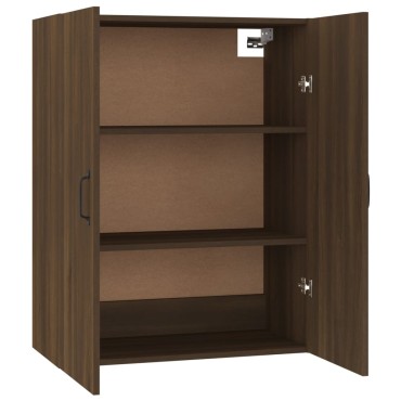 vidaXL Ντουλάπι Κρεμαστό Καφέ δρυς 69,5x34x90cm Επεξεργασμένο Ξύλο 1 τεμ.