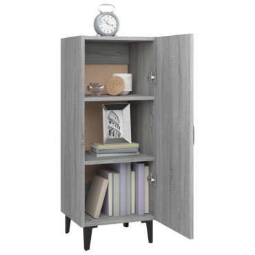 vidaXL Ντουλάπι Γκρι Sonoma 34,5x34x90cm από Επεξεργασμένο Ξύλο 1 τεμ.