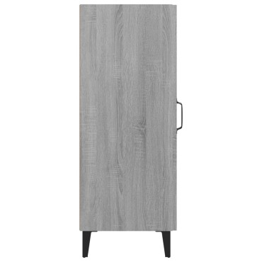 vidaXL Ντουλάπι Γκρι Sonoma 34,5x34x90cm από Επεξεργασμένο Ξύλο 1 τεμ.