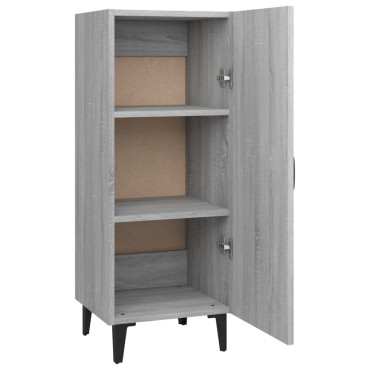 vidaXL Ντουλάπι Γκρι Sonoma 34,5x34x90cm από Επεξεργασμένο Ξύλο 1 τεμ.
