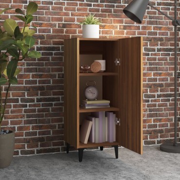 vidaXL Ντουλάπι Καφέ Δρυς 34,5x34x90cm Επεξεργασμένο Ξύλο 1 τεμ.