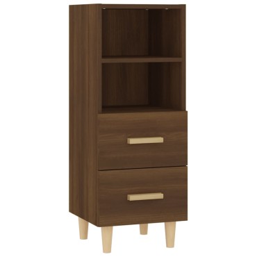 vidaXL Ντουλάπι Καφέ Δρυς 34,5x34x90cm Επεξεργασμένο Ξύλο 1 τεμ.
