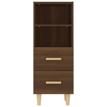 vidaXL Ντουλάπι Καφέ Δρυς 34,5x34x90cm Επεξεργασμένο Ξύλο 1 τεμ.
