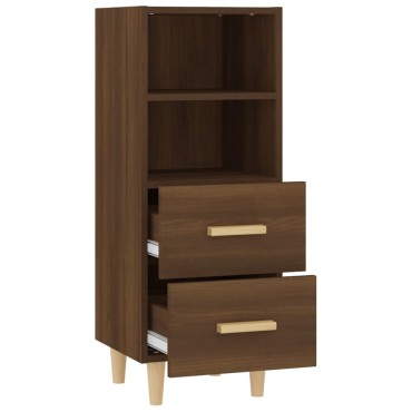 vidaXL Ντουλάπι Καφέ Δρυς 34,5x34x90cm Επεξεργασμένο Ξύλο 1 τεμ.