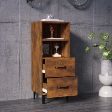 vidaXL Ντουλάπι Καπνιστή Δρυς 34,5x34x90cm Επεξεργασμένο Ξύλο 1 τεμ.