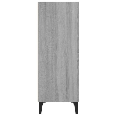 vidaXL Ντουλάπι Γκρι sonoma 34,5x32,5x90cm από Επεξεργασμένο Ξύλο 1 τεμ.