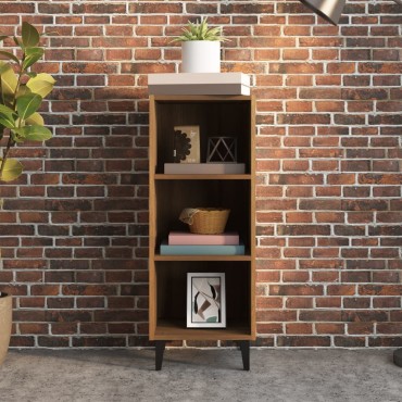 vidaXL Ντουλάπι Καφέ Δρυς 34,5x32,5x90cm Επεξεργασμένο Ξύλο 1 τεμ.