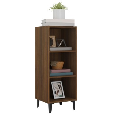 vidaXL Ντουλάπι Καφέ Δρυς 34,5x32,5x90cm Επεξεργασμένο Ξύλο 1 τεμ.