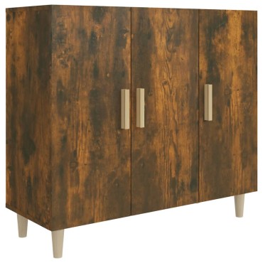 vidaXL Ντουλάπι Καπνιστή Δρυς 90x34x80cm Επεξεργασμένο Ξύλο 1 τεμ.