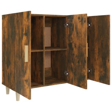 vidaXL Ντουλάπι Καπνιστή Δρυς 90x34x80cm Επεξεργασμένο Ξύλο 1 τεμ.