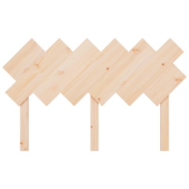 vidaXL Κεφαλάρι Κρεβατιού 132x3x81cm από Μασίφ Ξύλο Πεύκου 1 τεμ.