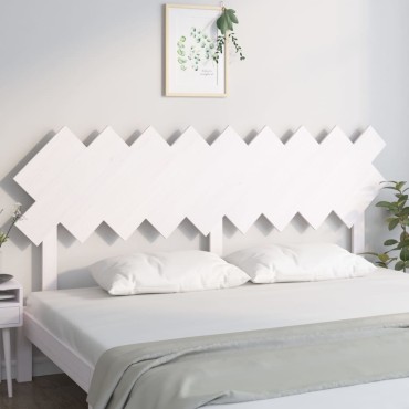 vidaXL Κεφαλάρι Κρεβατιού Λευκό 178x3x80,5cm από Μασίφ Ξύλο Πεύκου 1 τεμ.